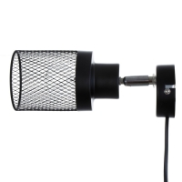 Бра с переключателем на проводе "Камелия" Е14 40Вт черный 17х11х17см Бра с переключателем на проводе "Камелия" Е14 40Вт черный 17х11х17см