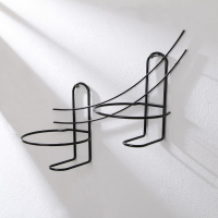 Подвес для кашпо, настенный, на 2 горшка, d=16 см, чёрный, &laquo;Взлёт - 2&raquo;