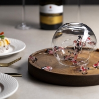 Гирлянда &laquo;Нить&raquo; 2 м роса с насадками &laquo;Снеговик в шарфе&raquo;, IP20, серебристая нить, 20 LED, 2 режима, батарейки ААх2 (нет в комплекте), свечение мульти