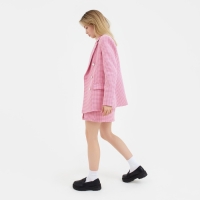 Пиджак женский двубортный MIST р. 42, розовый/белый