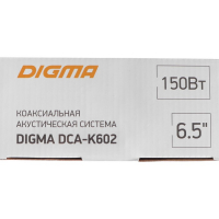 Акустическая система Digma DCA-K602, 16 см, 150 Вт, набор 2 шт Акустическая система Digma DCA-K602, 16 см, 150 Вт, набор 2 шт