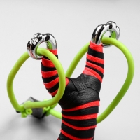 Рогатка металлическая "Ниндзя" в кожаной оплётке, микс