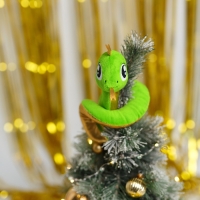 Мягкая игрушка змея &laquo;Золотая принцесса&raquo;, 17 см