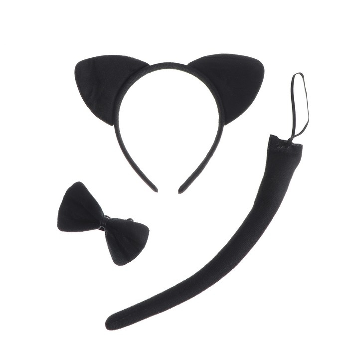Карнавальный набор &laquo;Кошечка&raquo; 3 предмета: ободок, бабочка, хвост