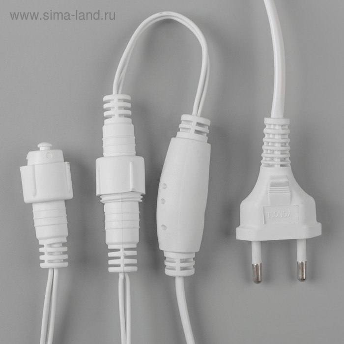 Гирлянда «Бахрома» 3 × 0.6 м, IP44, УМС, белая нить, 160 LED, свечение красное, мерцание белым, 220 В Гирлянда «Бахрома» 3 × 0.6 м, IP44, УМС, белая нить, 160 LED, свечение красное, мерцание белым, 220 В