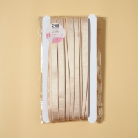 Резинка для бретелей, блестящая, 10 мм, 10 &plusmn; 0,5 м, цвет тёмно-бежевый