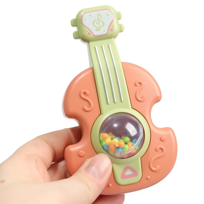 Погремушка &laquo;Гитара&raquo;, 12 см, цвет МИКС, Крошка Я