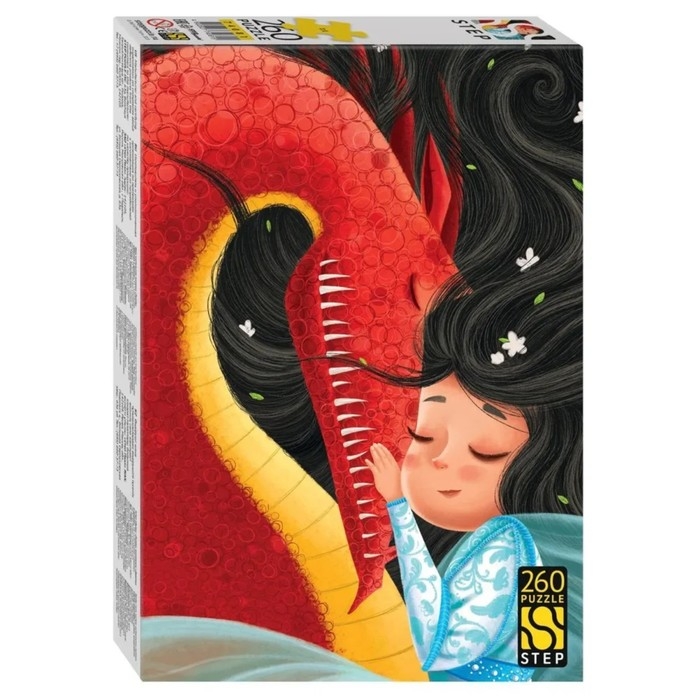 Пазл &laquo;Девочка и дракон&raquo;, 260 деталей