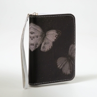 Кошелёк детский на молнии &laquo;Выбражулька&raquo;, цвет чёрный