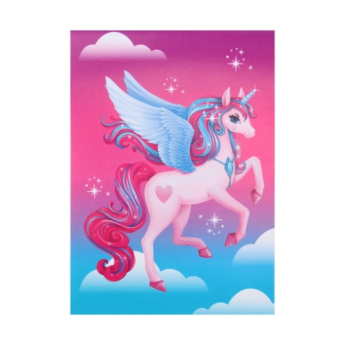 Деткий рюкзак с блокнотом &laquo;Единорожка&raquo;, 23х20,5 см