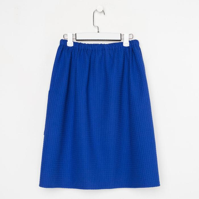 Полотенце банное Этель «Килт» с карманом 60*140 см. цв. ярко-синий, 100% хл, вафля 240 г/м2 Полотенце банное Этель «Килт» с карманом 60*140 см. цв. ярко-синий, 100% хл, вафля 240 г/м2