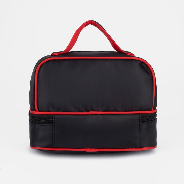 Косметичка, 2 отдела на молниях, цвет чёрный Косметичка, 2 отдела на молниях, цвет чёрный