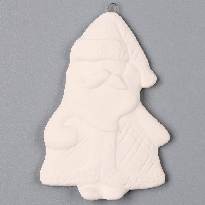 Новый год! Ёлочное украшение под раскраску &laquo;Дед мороз&raquo;, с подвесом