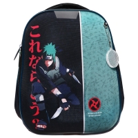 Рюкзак каркасный школьный, 37 х 28 х 19 см, Calligrata Вольт "Аниме боец"