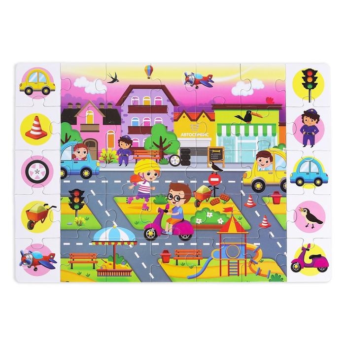 Пазлы &laquo;Найди и покажи. В городе&raquo;, 35 деталей