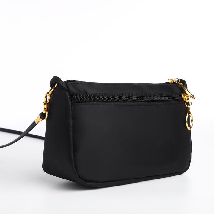 Сумка женская кросс-боди на молнии, цвет чёрный Сумка женская кросс-боди на молнии, цвет чёрный