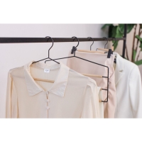 Плечики - вешалка для брюк и юбок LaDо́m Laconique, многоуровневая, 37&times;31,5&times;1,1 см, цвет чёрный