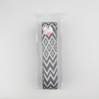 Стропа ременная &laquo;Ромбы и зигзаги&raquo;, 38 мм, 3 &plusmn; 0,1 м, цвет серо-белый