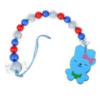 Держатель для соски - пустышки &laquo;Зайка&raquo;, цвет синий