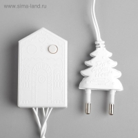 Гирлянда &laquo;Нить&raquo; 5 м, IP20, белая нить, 50 LED, свечение белое, 8 режимов, 220 В