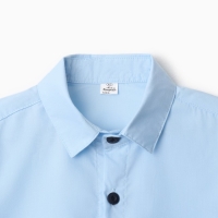 Школьная рубашка для мальчика, цвет голубой, рост 152 см