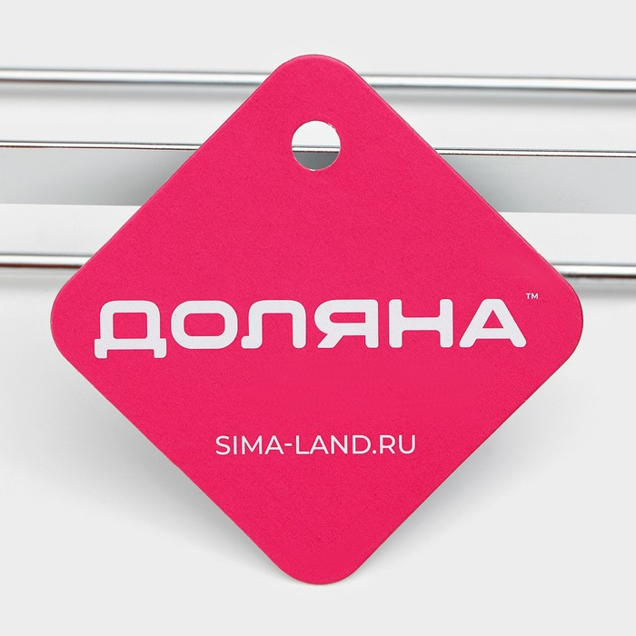 Полка на рейлинг Доляна, 38&times;9&times;11,2 см, цвет хромированный