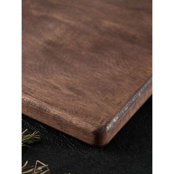 Доска разделочная для подачи Wild Kitchen, 27×22×2.5 см, граб темный Доска разделочная для подачи Wild Kitchen, 27×22×2.5 см, граб темный