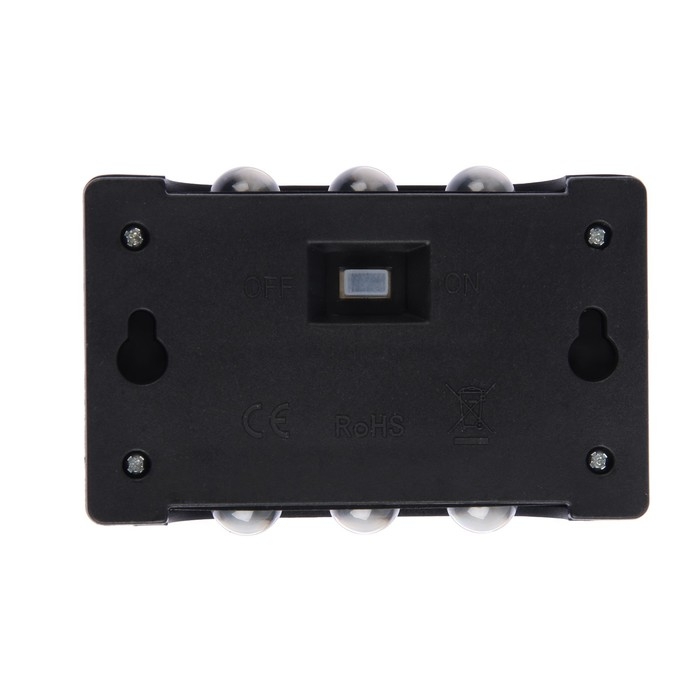 Садовый светильник на солнечной батарее &laquo;Настенный&raquo;, 8.9 &times; 5.7 &times; 2 см, 6 LED, свечение тёплое белое