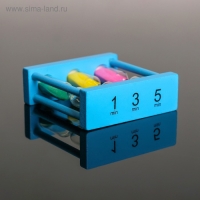 Песочные часы &laquo;Изучаем время&raquo; 3 &times; 9 &times; 9 см
