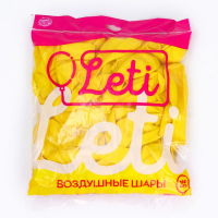 Шар латексный 12", металл, набор 100 шт., цвет жёлтый