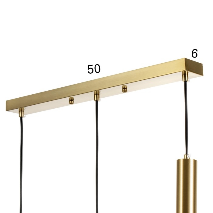 Светильник BayerLux Подвес BayerLuxной "Гелла" 3хLED 18Вт 4000К латунь 50х4х30-180см