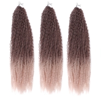 САМБА Афролоконы, 60 см, 270 гр, цвет тёмно-русый/бежевый HKBТ1612/Т1310 (Бразилька)