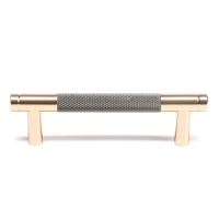 Ручка-рейлинг CAPPIO CRYSTAL, м/о 96 мм, цвет золото/серый