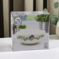 Салатник Доляна &laquo;Весенний вечер&raquo;, 600 мл, d=15,5 см, цвет белый