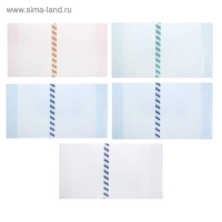 Набор обложек ПЭ 5 штук, 226 х 430 мм, 200 мкм, для учебников формата А5, универсальная, с закладкой Набор обложек ПЭ 5 штук, 226 х 430 мм, 200 мкм, для учебников формата А5, универсальная, с закладкой