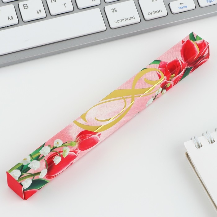 Ручка шариковая, пластик &laquo;8 марта&raquo;