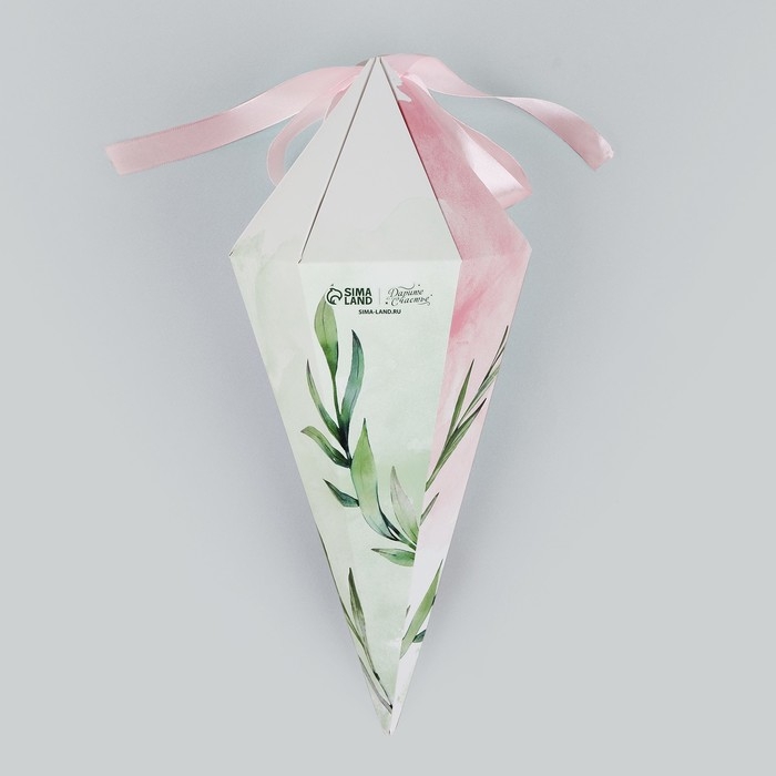 Переноска - шестиугольник для цветов &laquo;Для тебя!&raquo;, белая 15 х 35 х 15 см