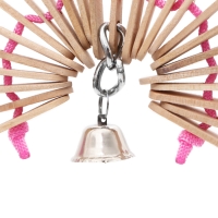 Игрушка для птиц "Веер" с колокольчиком, натуральное дерево, 25 х 20 см Игрушка для птиц "Веер" с колокольчиком, натуральное дерево, 25 х 20 см