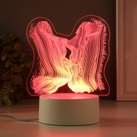 Светильник "Поцелуй" LED RGB от сети RISALUX