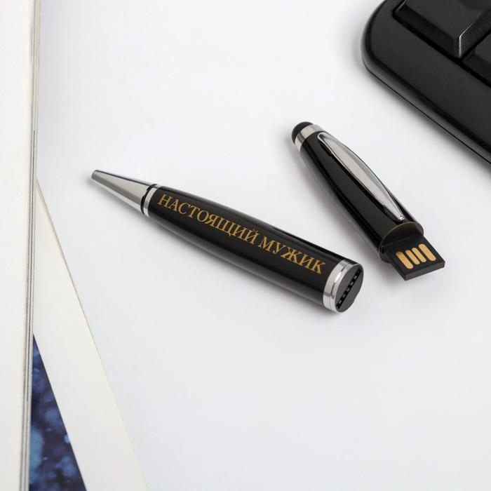Ручка флеш-карта на открытке &laquo;Настоящий мужик&raquo;, 4 ГБ