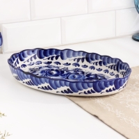 Форма для запекания, гжель