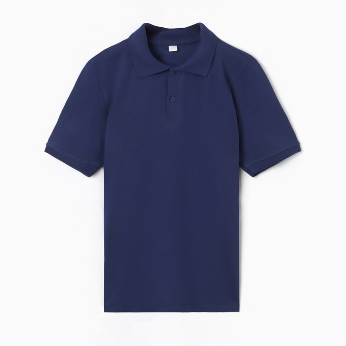 Футболка мужская поло, цвет индиго, размер 52