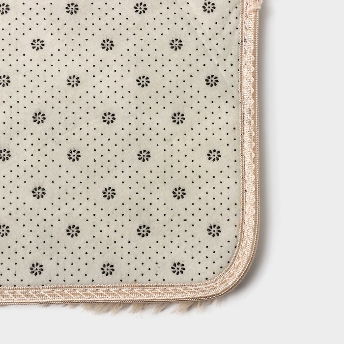 Коврик для дома Доляна &laquo;Пушистик&raquo;, 40&times;60 см, цвет бежевый