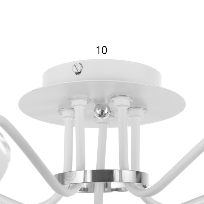 Люстра Люстра "Будущее" 5х60Вт Е27 Белый, хром 67х67х27,5