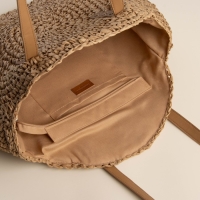 Сумка женская SL Home, ручное плетение, хлопок, длина ручек 30 см, 45&times;43 см