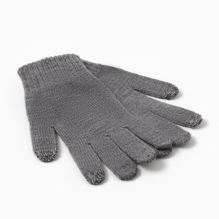 Перчатки мужские, цвет тёмно-серый, размер 22 Перчатки мужские, цвет тёмно-серый, размер 22