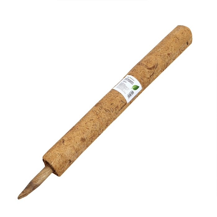 Опора для подвязки растений, h = 50 см, d = 5 см, кокосовая, Greengo Опора для подвязки растений, h = 50 см, d = 5 см, кокосовая, Greengo