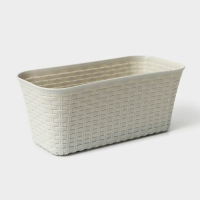 Ящик балконный &laquo;Ротанг&raquo;, 38,5 см, цвет белый