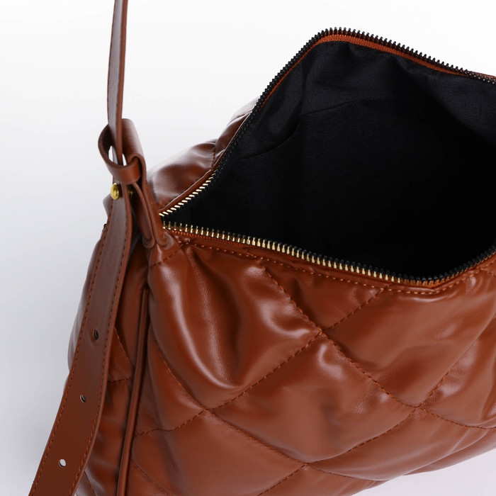 Сумка-мешок на молнии, цвет коричневый Сумка-мешок на молнии, цвет коричневый