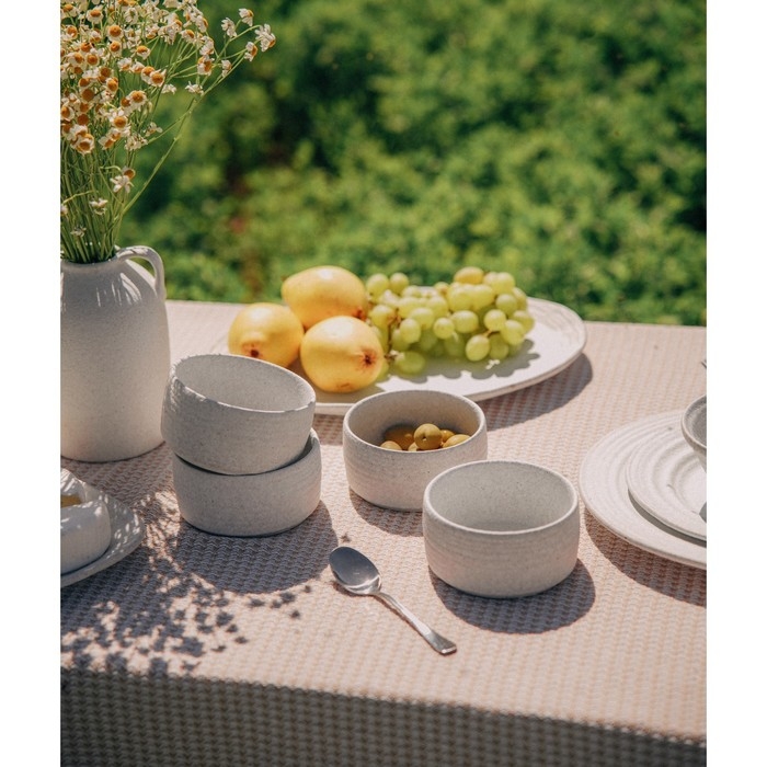 Набор салатников керамических SL Home &laquo;Арена Бланка&raquo;, 370 мл, d=11 см, цвет белый